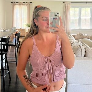 Knit crop top